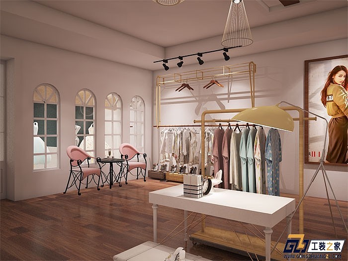 西安西大街服装店装修设计图